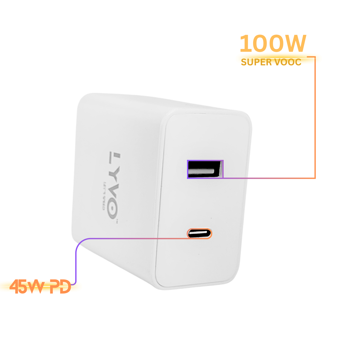 LYVO 140W PD=SUPERVOOC CHARGER WITH 100W CABLE