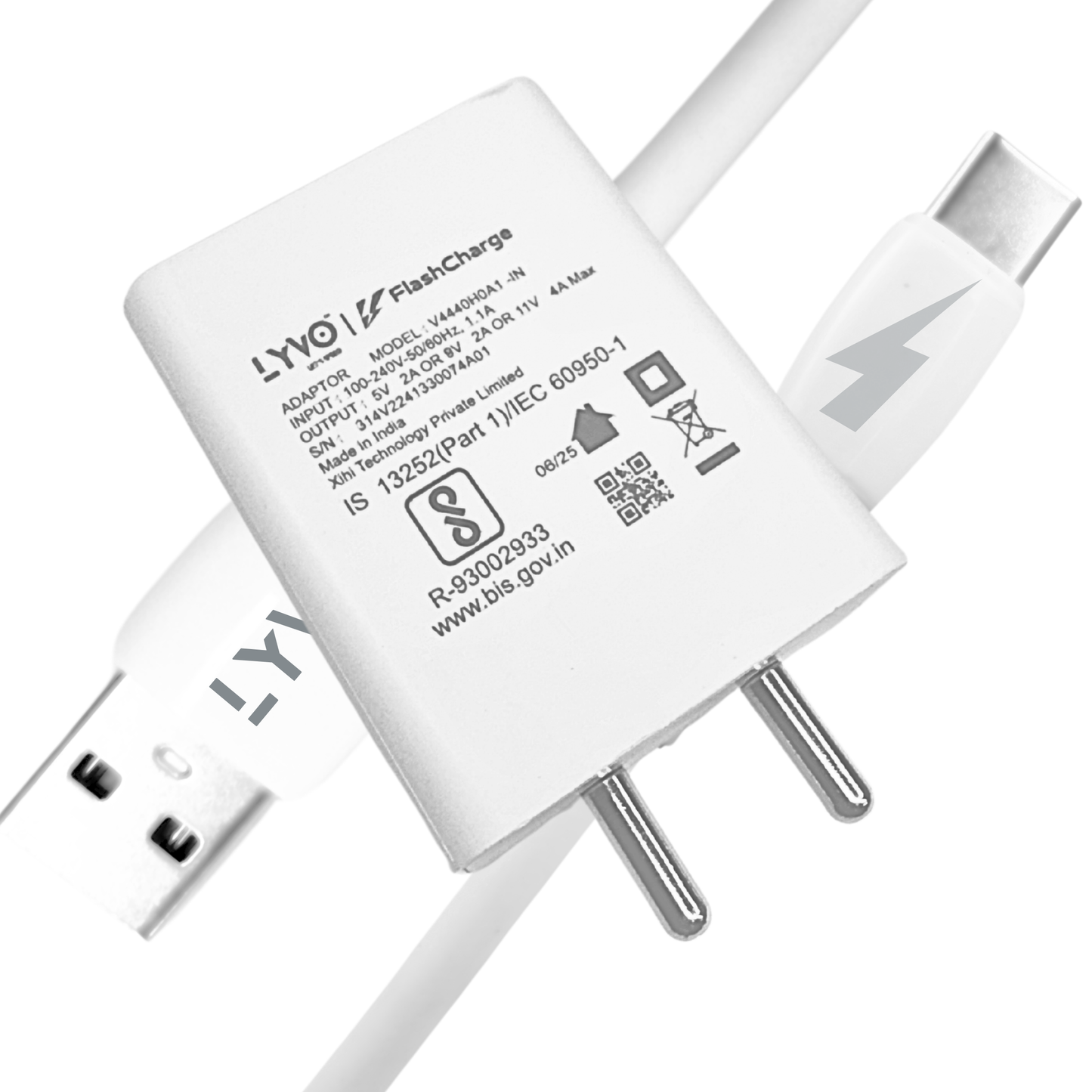 LYVO 100W Flash Charger with USB Type-C Data Cable Power Meets Speed