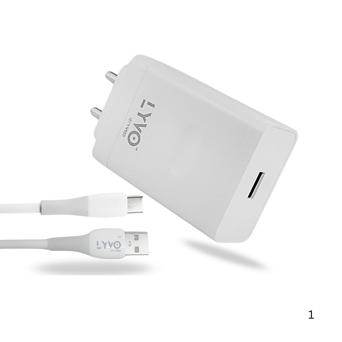 LYVO 100W SuperVOOC Charger with USB Type-C Data Cable Extreme Power. Ultra-Fast Charging