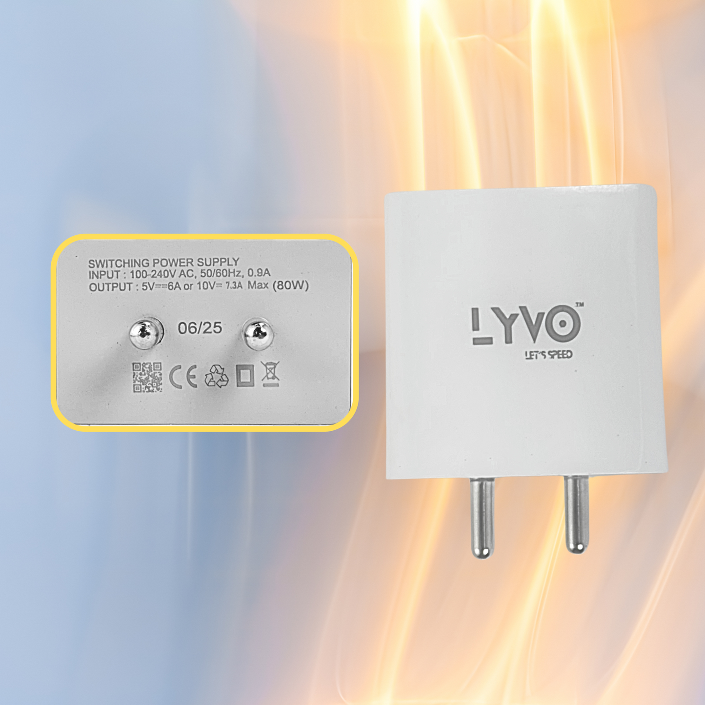 LYVO 80W SUPERVOOC CHARGER WITH CABLE